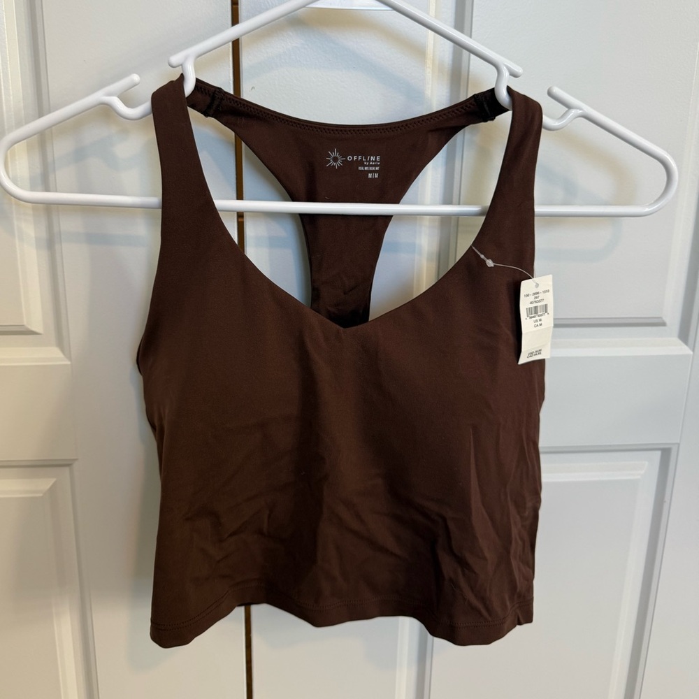 Aerie Brown Tank Top in Medium